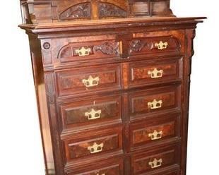 Victorian sidelock chest of drawers