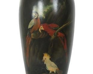 Theodore Alexander Vase w/Parrots