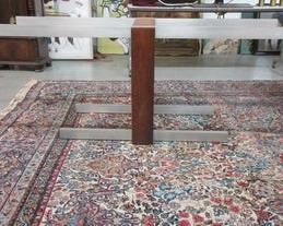 Vladimir Kagan MCM Rosewood and metal dining table