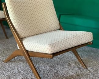 #1 Mid Century Modern Folke Ohlsson Scissor Lounge Chair 30x26x33in HxWxD