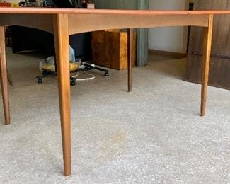 2-Top MCM Walnut Dining Table	30in H x 47in W   Small top: 71in Long Large Top: 96in long	HxWxD
