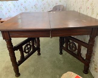 Antique Walnut Table AS-IS Needs Repair	28x44x44	HxWxD
