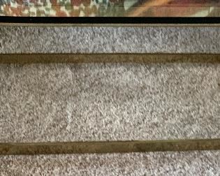 Gold & Glass Hollywood Regency Coffee Table 15x28x52in HxWxD