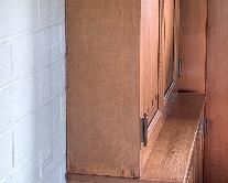 Large Antique Locking Wall Cabinet 83x49x14.5in HxWxD