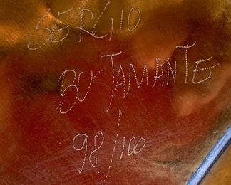 *Signed* Sergio Bustamante Ram Head Copper & Brass Sculpture 98/100 38x26x33in HxWxD