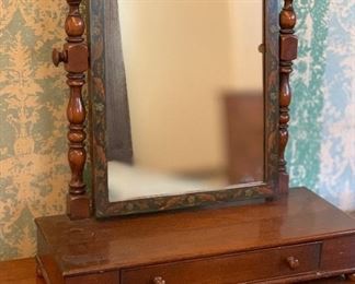 Antique Desk Top Vanity  Mirror	24x20.5x9in	HxWxD
