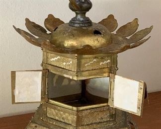 Brass India Candle Lantern		
