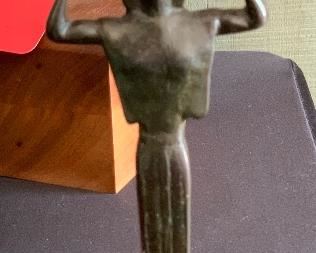 Antique Cast Statue 9in H