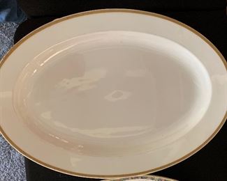 John Wanamaker Gold Rim Theodore Haviland Limoges France Serving Dish 19in L