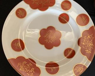 10 pc Royal Worcester Celestial 1965 red gold		
