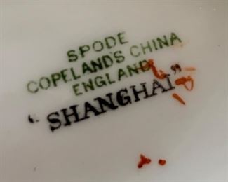 12pc Spode Copeland Shanghai China Set		
