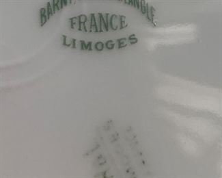 11pc Barny Rigoni & Langle France Limoges Plates	8in diameter	

