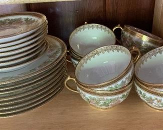 23PC GDA Limoges France China Set
