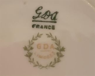 23PC GDA Limoges France China Set		

