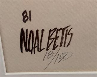 *Signed* Noal Betts  Framed Litho	42in x 32in	

