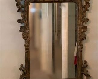 #1 Antique Rocco Gilt Framed Mirror	33in H x 17.5in W	
