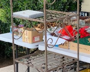 Wrought Iron Garden Stand 72c18x18in HxWxD