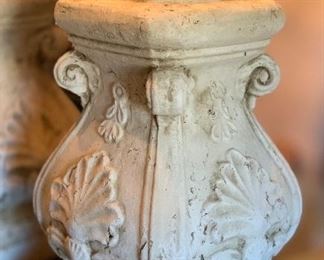 Lg  Lidded Vase #1 Concrete