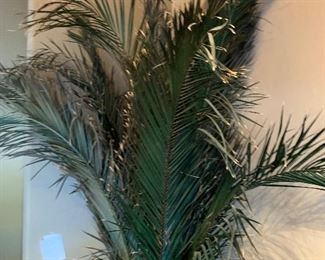 #2 Huge Faux Palm w/ Stone Vase Planter	31in H x 23in Diameter	
