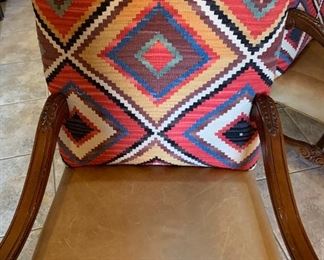 Sam Moore Navajo Blanket Chair #1 Leather Nailhead	46x28x29in	HxWxD
Sam Moore Navajo Blanket Chair #2 Leather Nailhead	46x28x29in	HxWxD
