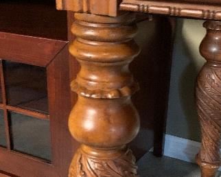 Carved Wood Writing Desk	30x52x30.5	HxWxD
