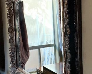 Highly Carved Frame Mirror	50x61x4in	HxWxD
