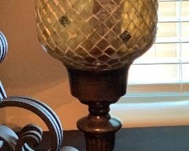 Glass Mosaic Hurricane Candle Holder #2		
