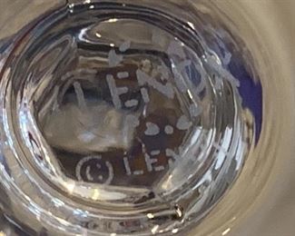 6pc Water Lenox Gold Rim Crystal Glasses Clarity		
11pc Wine Lenox Gold Rim Crystal Glasses Clarity
