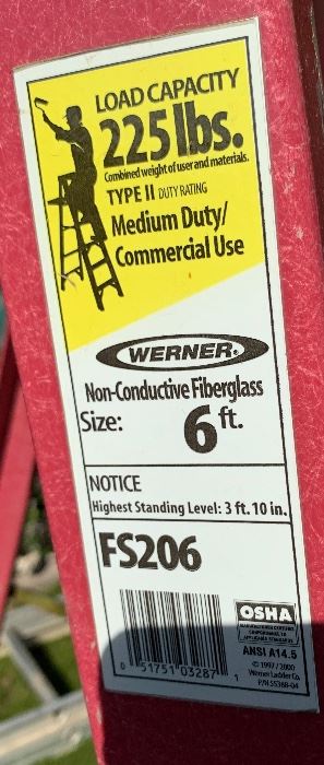 Werner 6ft FS206 Ladder		
