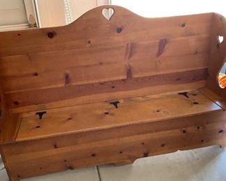Large Heart Bench