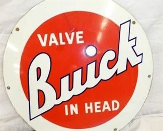 20IN. PORC. BUICK VALVE IN HEAD SIGN 