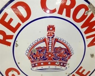 VIEW 2 CLOSE UP RED CROWN GAS SIGN 