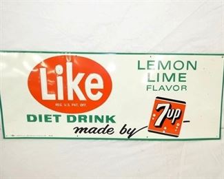 30X12 EMB. 1965 LIKE 7UP SIGN 