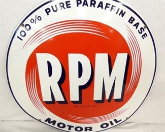 VIEW 2 CLOSEUP PORC. RPM OIL SIGN 