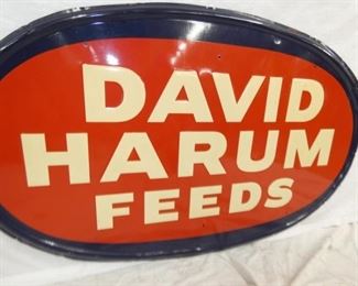 VIEW 2 CLOSEUP DAVID HARUM FEEDS SIGN 
