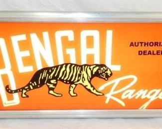 26X12 LIGHTED BENGAL RANGES SIGN 