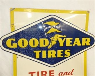 VIEW 2 CLOSEUP GOODYEAR TIRES BATTERY SIGN 