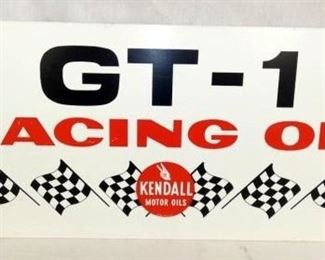 24X10 1958 KENDALL GT-1 RACING OIL SIGN 
