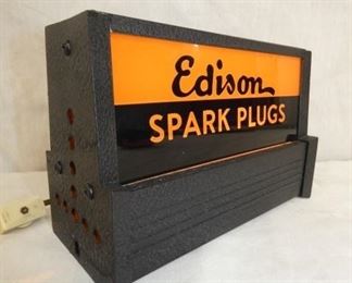 VIEW 2 EDISON SPARK PLUGS SIGN