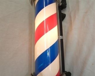 VIEW 3 25IN. LIGHTED BARBER POLE 
