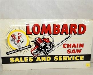 27X15 LOMBARD CHAIN SAW SIGN 