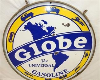 VIEW 4 42IN PORC. GLOBE GAS SIGN 