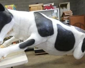 VERY UNUSUAL 10FT. TALL COW DISPLAY 