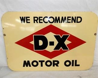 30X20 PORC. D-X MOTOR OIL SIGN 