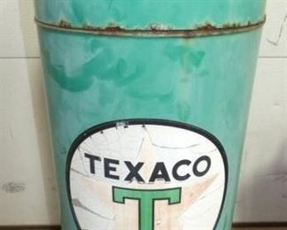 TEXACO STATION TRASH CAN 