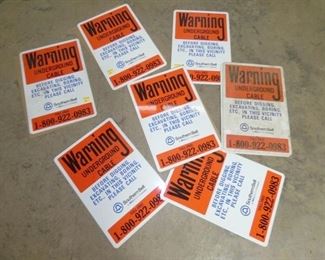 OLD STOCK WARNING LABELS 