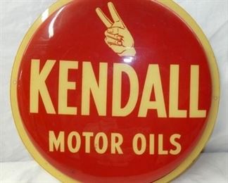 14IN. KENDAL MOTOR OIL INSERT SIGN 