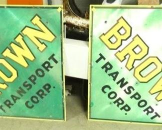 44X44 BROWN TRANSPORT TRUCK SIGNS 