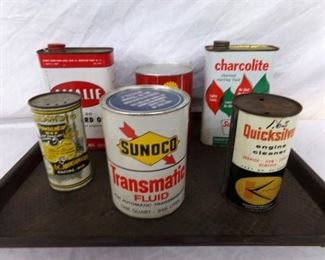 SUNOCO-SHELL-JOHNSONS-SINCLAIR CANS