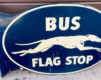 BUS FLAG STOP GREYHOUND FLANGE 